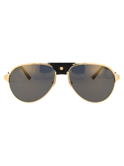 Shop Cartier Ct0034s In Gold