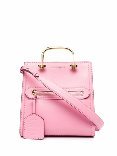 Shop Alexander Mcqueen The Short Story Tote Bag In Pink