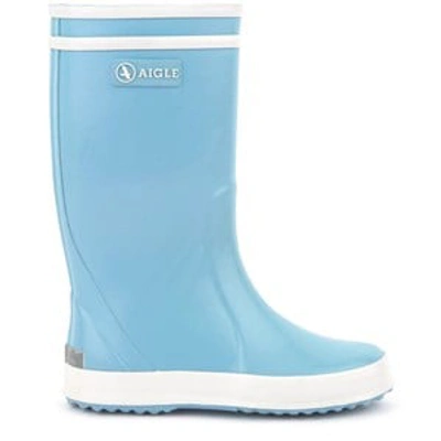 Shop Aigle Sky Blue Lolly Pop Rain Boots