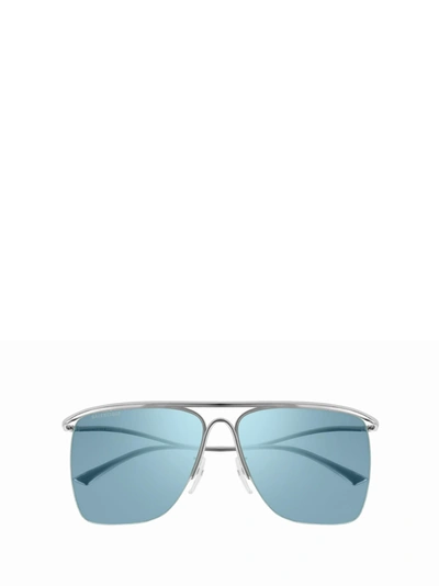 Shop Balenciaga Eyewear Square Frame Sunglasses In Silver