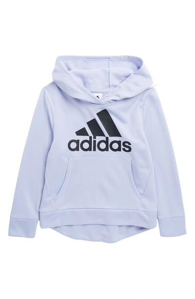 Shop Adidas Originals Fleece Hoodie In Violet Tone