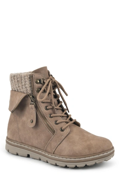 Cliffs By White Mountain Kaylee Boot In Natural/ Fabric/ Sweater