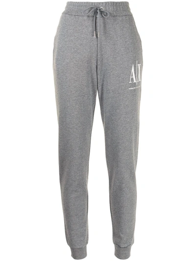 Armani Exchange Logo-print Sweatpants In Grau