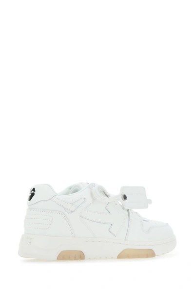 Shop Off-white Two-tone Leather Out Of Office Sneakers Multicoloured Off White Donna 40