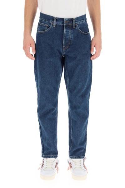 Shop Carhartt Wip Straight Fit Jeans In Blue