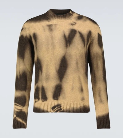 Shop Alanui Atacama Tie-dye Printed Sweater In Brown