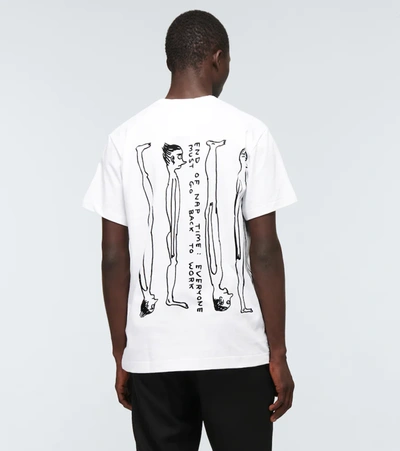 Comme Des Garçons Homme Deux David Shrigley Cotton T-shirt In