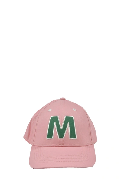 Shop Marni Kids Logo Embroidered Baseball Cap In Pink