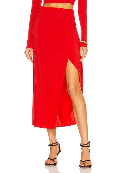 Shop A.l.c Skylar Skirt In Pompeian Red