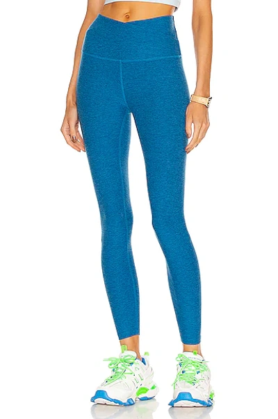 Shop Beyond Yoga At Your Leisure High Waisted Midi Legging In Gulf Stream Oceana