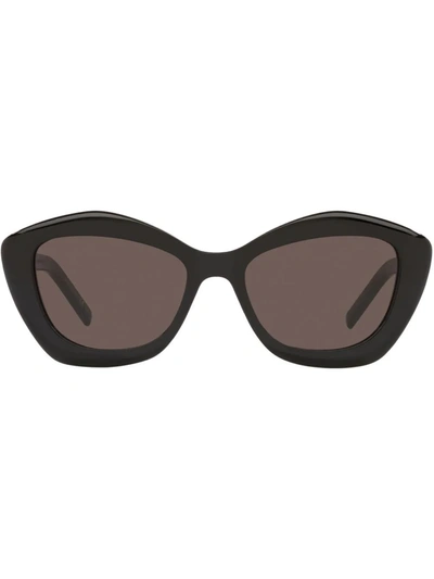 Shop Saint Laurent Cat-eye Frame Sunglasses In Grey