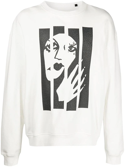 Shop Haculla Broken Witch Print Sweatshirt In White