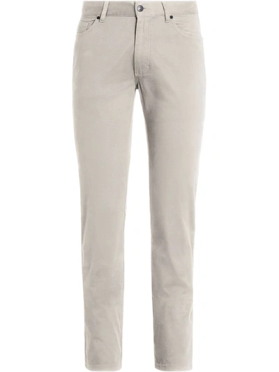 Shop Ermenegildo Zegna Slim-cut Stretch Jeans In White