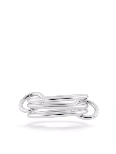 Spinelli Kilcollin Sterling Silver Solarium 3-link Ring In Silver