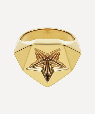 Shop Shaun Leane Gold Plated Vermeil Silver Star Signet Ring