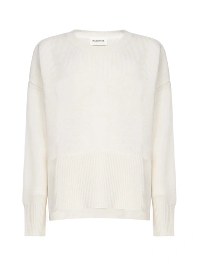 Shop P.a.r.o.s.h . Side Slit Knitted Jumper In White
