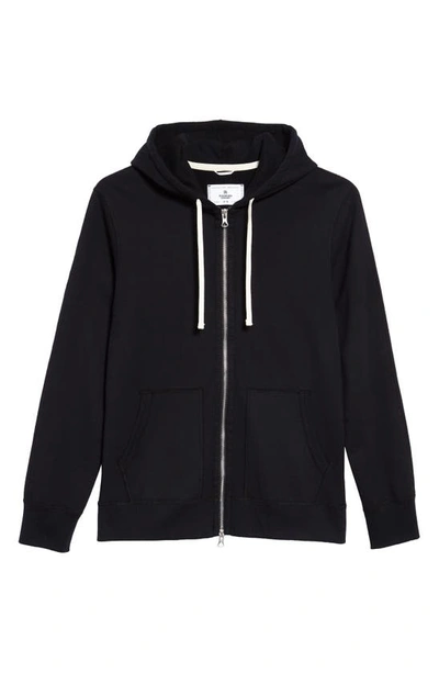 Shop Reigning Champ Reigning Champ Midweight Terry Full-zip Hoodie In Black