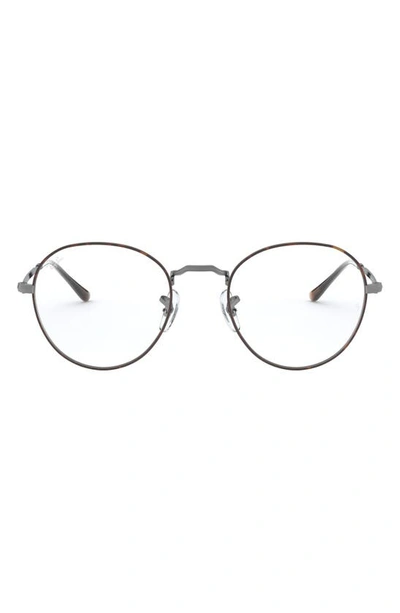 Shop Ray Ban 3582v 51mm Optical Glasses In Gunmetal Hav