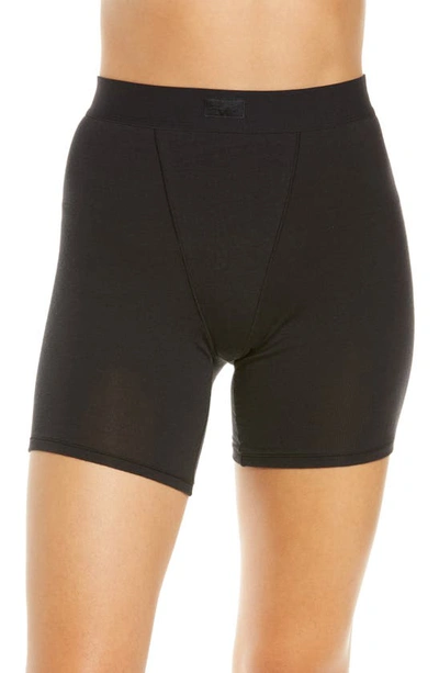 Shop Skims Boyfriend Boxers In Onyx