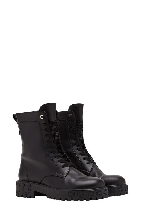 30mm Lug Sole Leather Combat Boots