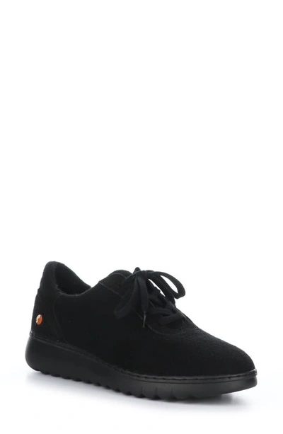 Shop Softinos By Fly London Elra Sneaker In 000 Black Tweed/ Felt