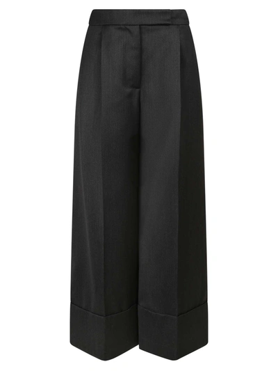 Shop Simone Rocha Cropped Trousers In Grey