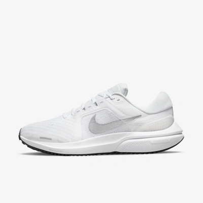 Shop Nike Air Zoom Vomero 16 Women's Road Running Shoes In White,pure Platinum,black,metallic Silver