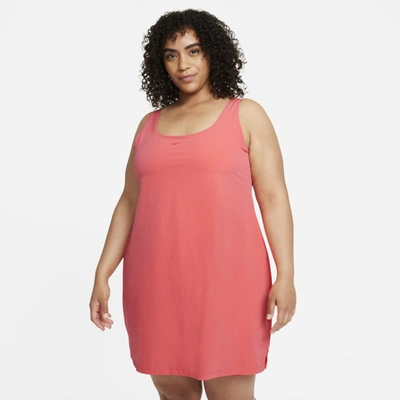 Shop Nike Women's Bliss Luxe Training Dress (plus Size) In Orange