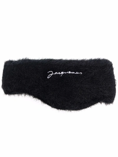 Jacquemus Le Bandeau Neve Embroidered-logo Headband In 