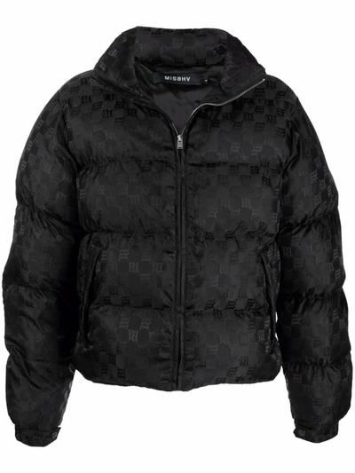 Shop Misbhv Zipped Padded Jacket In Black