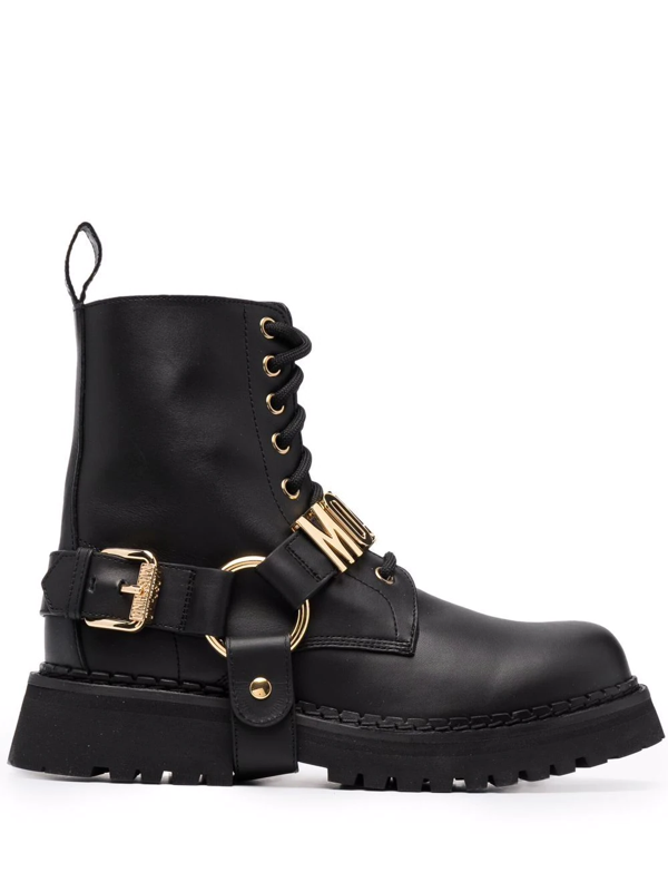 moschino combat boots