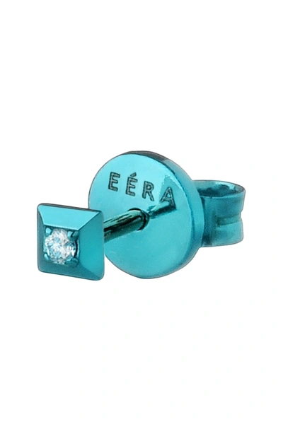 Shop Eéra Mini Eéra 18k Single Earring With Diamond In Blue