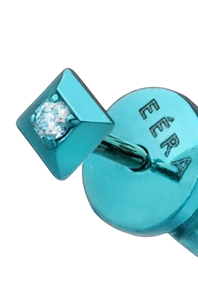 Shop Eéra Mini Eéra 18k Single Earring With Diamond In Blue