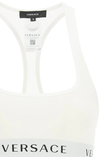 Shop Versace Sport Bra In White