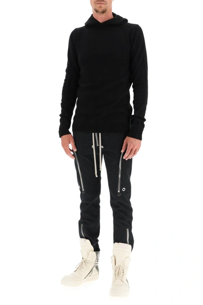 Shop Rick Owens Bahuahus Cargo Trousers In Black