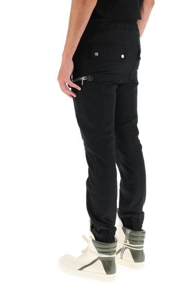 Shop Rick Owens Bahuahus Cargo Trousers In Black