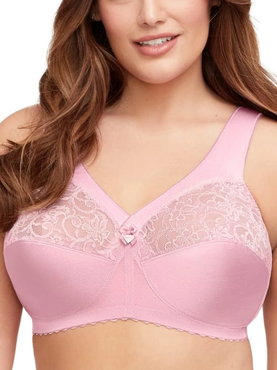 Shop Glamorise Magiclift Original Support Wire-free Bra In Cameo Pink