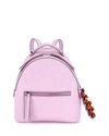 FENDI Mini Crystal-Croc-Tail Backpack, Light Pink