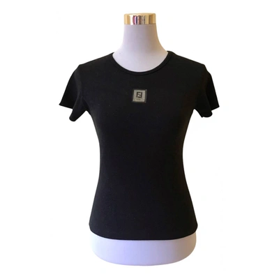 Pre-owned Fendi T-shirt In Black