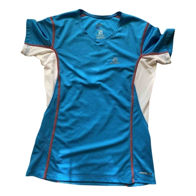 Pre-owned Salomon T-shirt In Blue