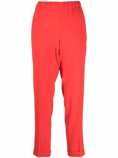 Shop Alberto Biani Trousers Red