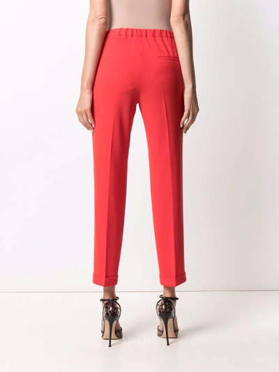 Shop Alberto Biani Trousers Red