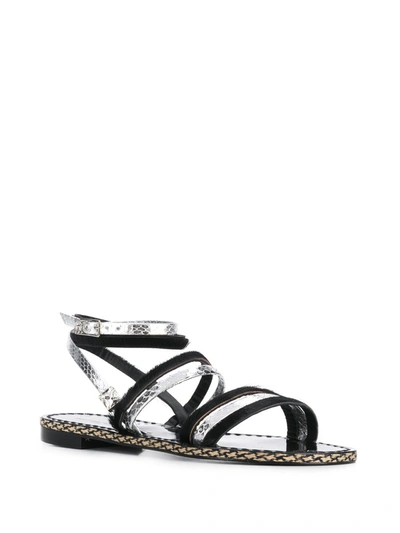 Shop Emanuela Caruso Sandals Black