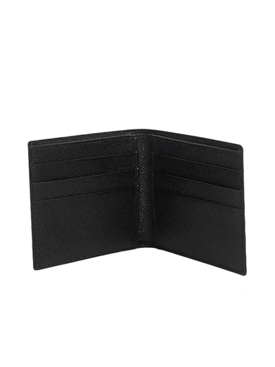 Shop Dolce & Gabbana Black Tumbled Leather Bifold Dauphine Wallet