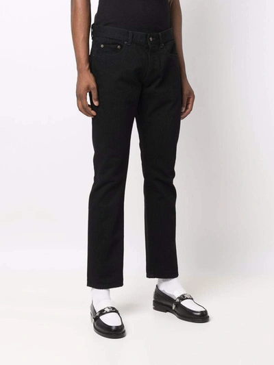 Shop Saint Laurent Trousers Black