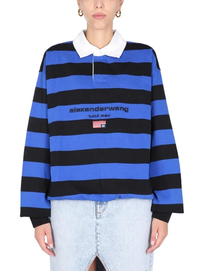 Outlet Alexander Wang long sleeve rugby polo