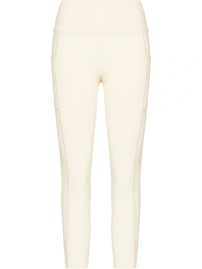 Shop Abysse Earle 7/8 High-waisted Leggings In Neutrals