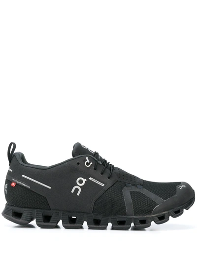 Shop On Running Cloud Waterproof Sneakers In Black