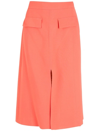 Shop Nk Love Bianca Midi Skirt In Orange