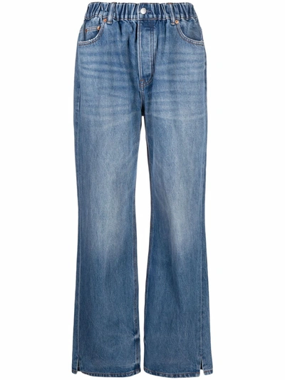 Shop Alexander Wang T Straight-leg Jeans In Blue